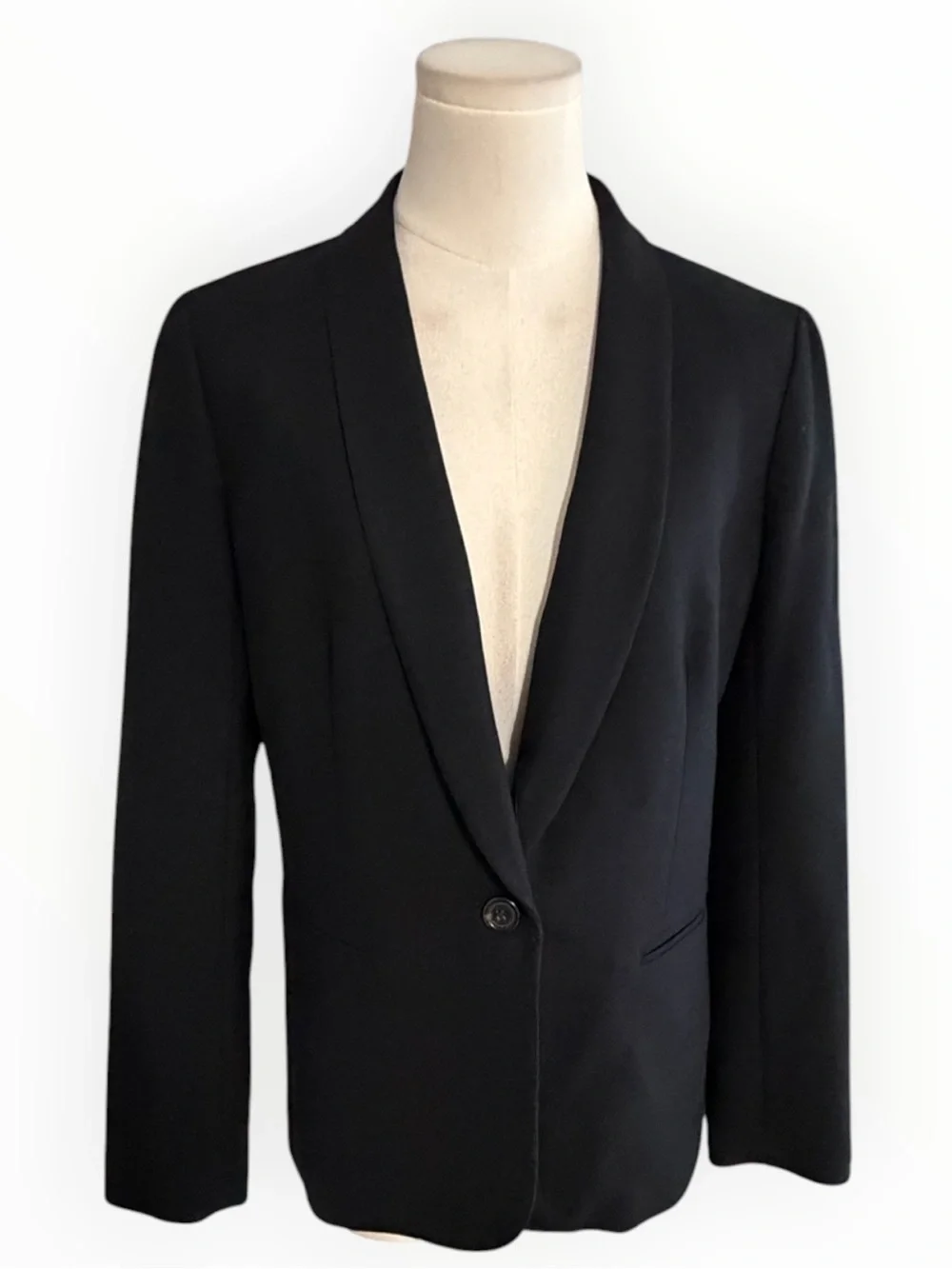 J. CREW Parke Classic Wool Black Blazer Timeless Tailored Jacket 8 Work Business